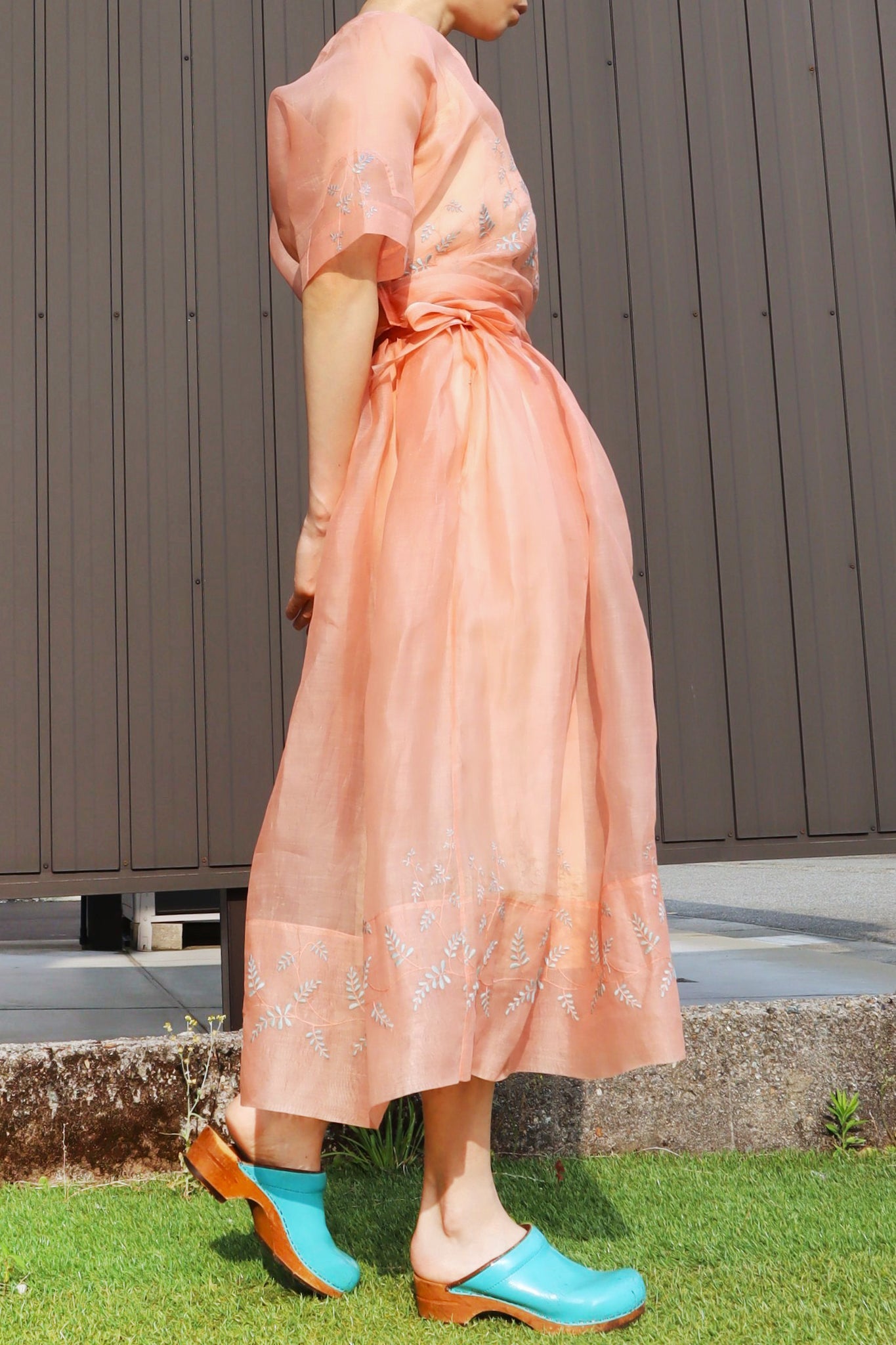 1930s~1940s Organza Blouse & Skirt