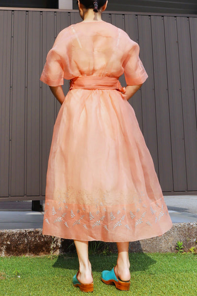 1930s~1940s Organza Blouse & Skirt