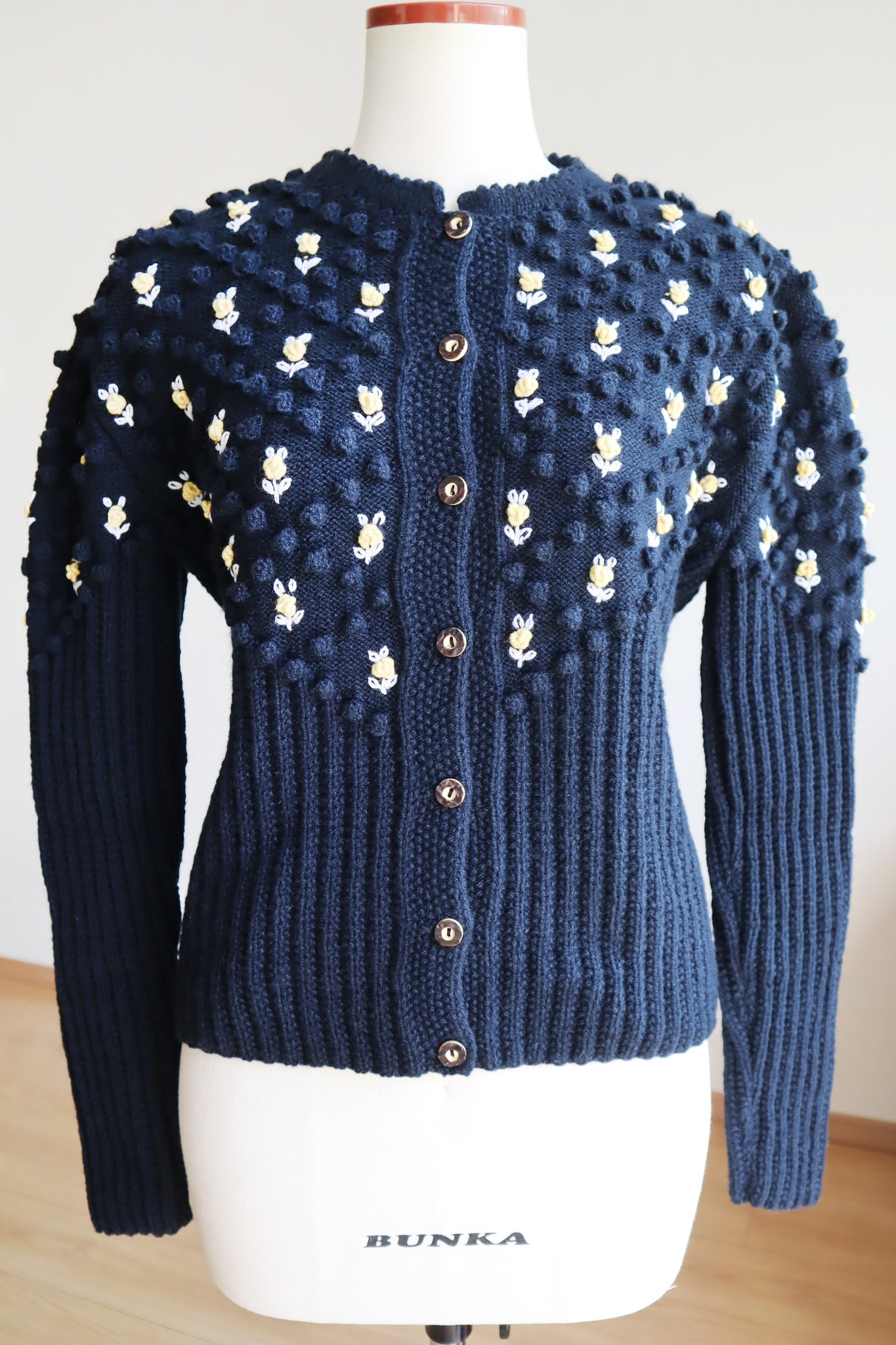 80s Navy Austrian Cardigan