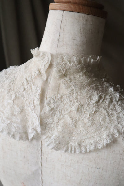 1910s Fluffy Lace Small Collar