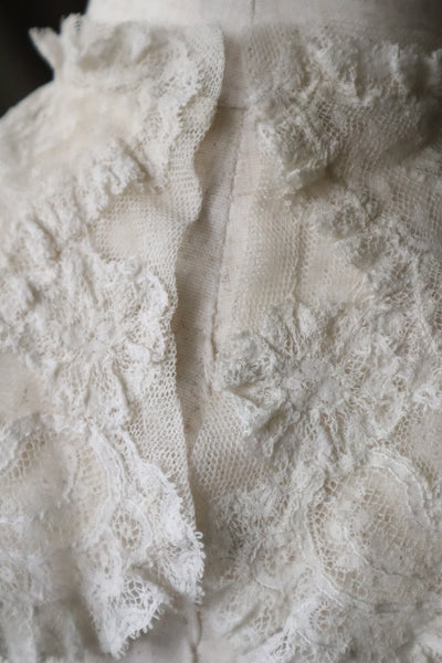 1910s Fluffy Lace Small Collar