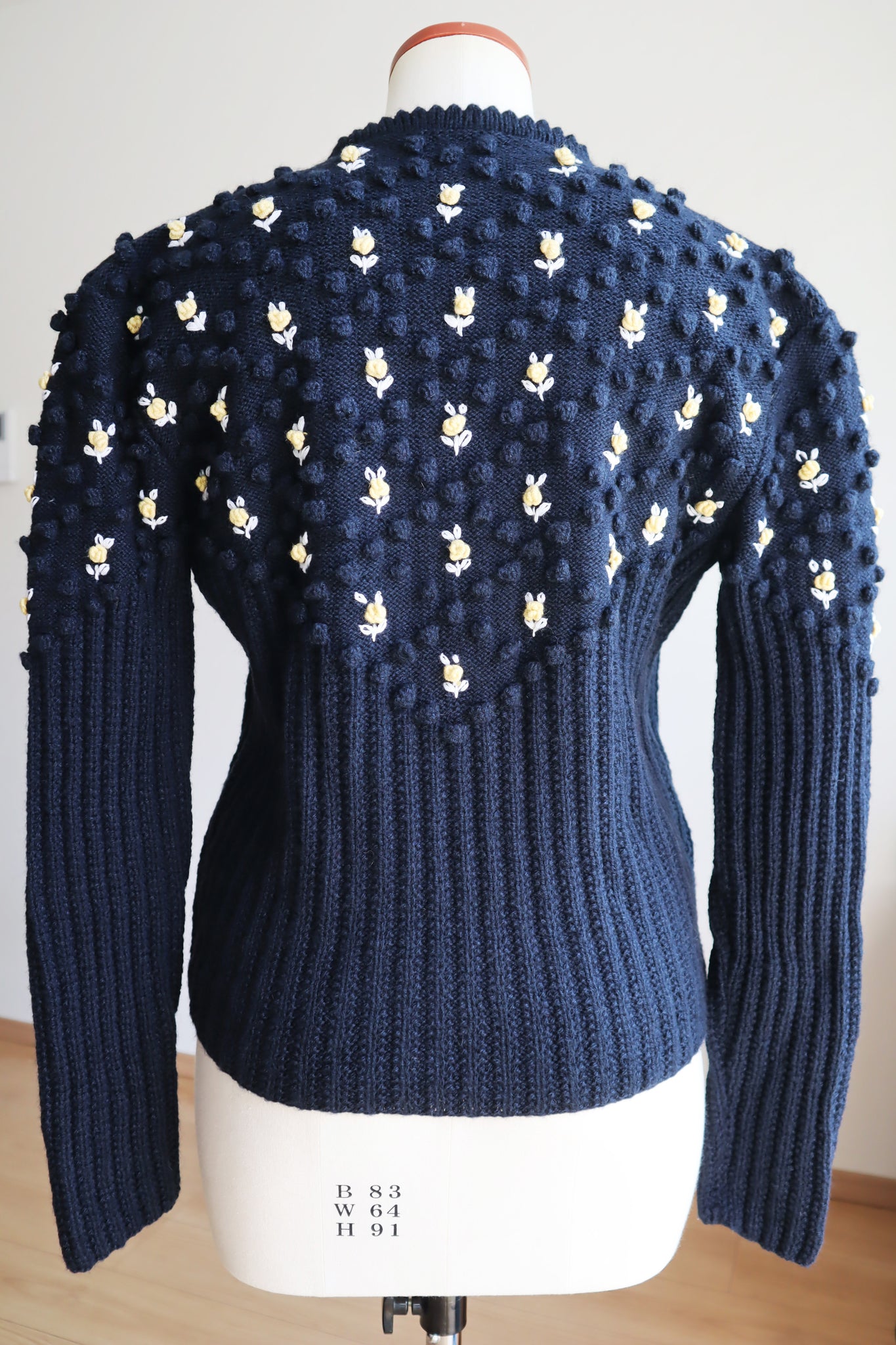 80s Navy Austrian Cardigan