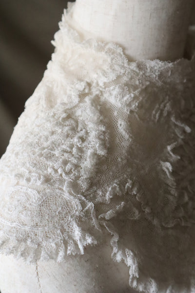 1910s Fluffy Lace Small Collar