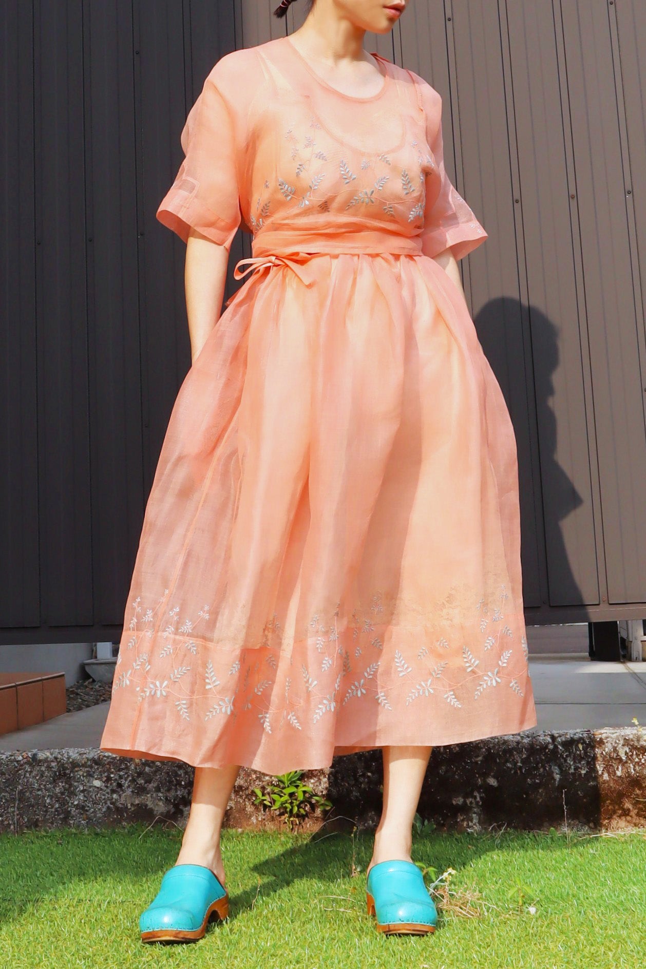 1930s~1940s Organza Blouse & Skirt