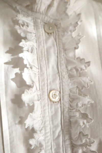 Early 20th Century French Monogram DF Cotton Blouse