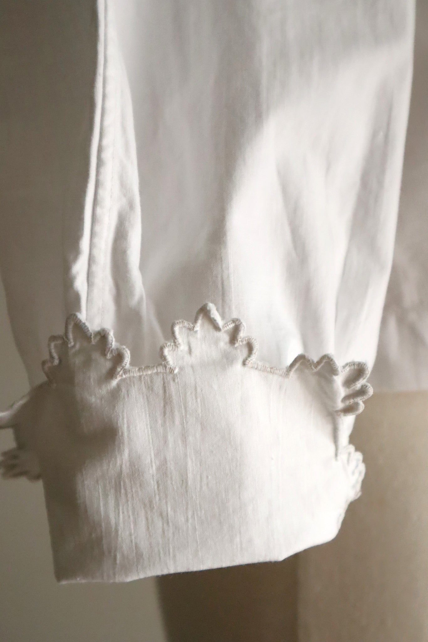 Early 20th Century French Monogram DF Cotton Blouse