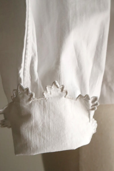 Early 20th Century French Monogram DF Cotton Blouse