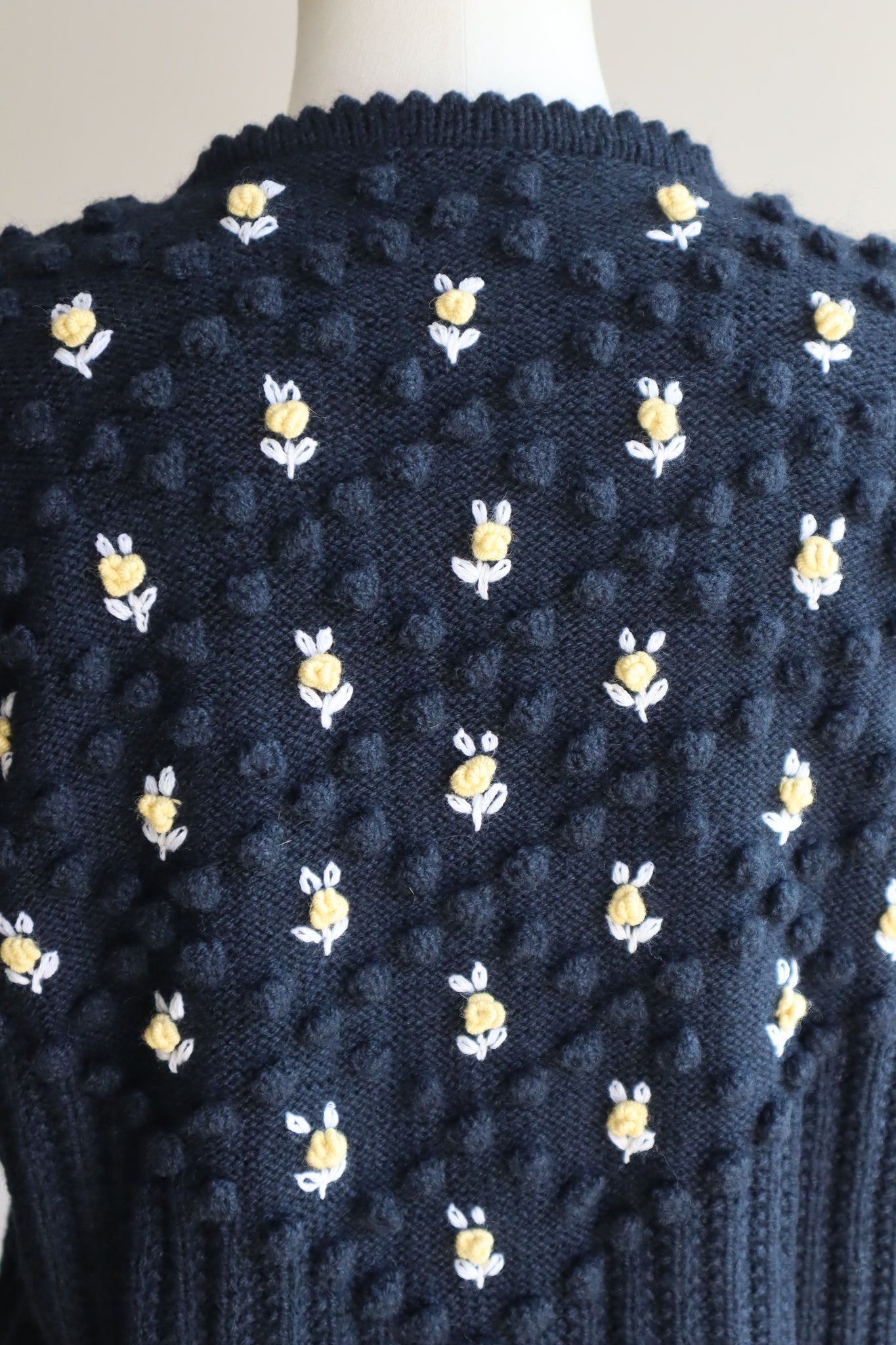 80s Navy Austrian Cardigan
