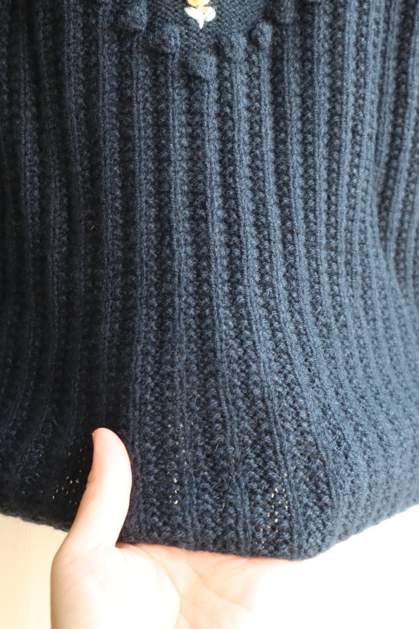 80s Navy Austrian Cardigan