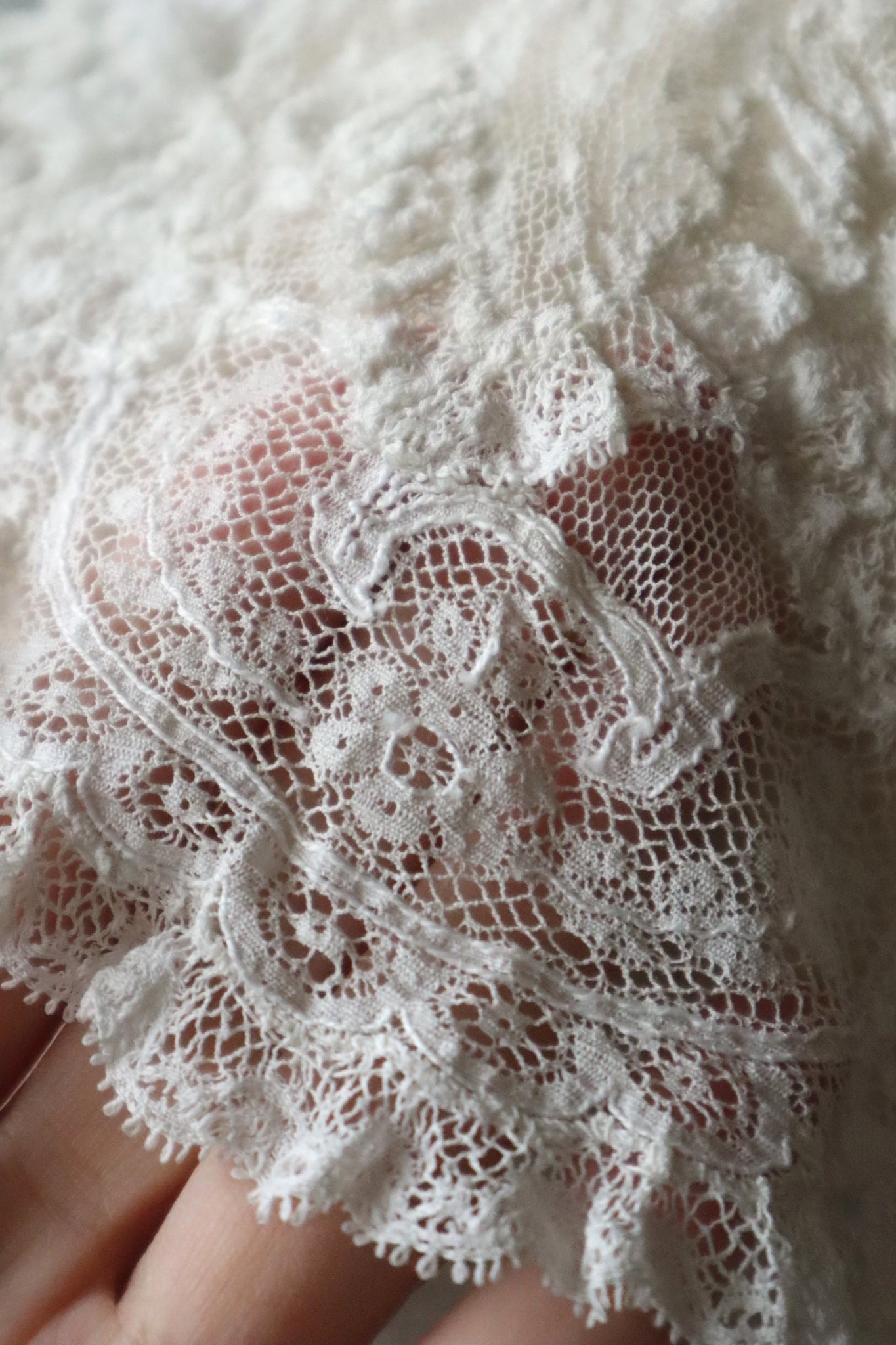 1910s Fluffy Lace Small Collar