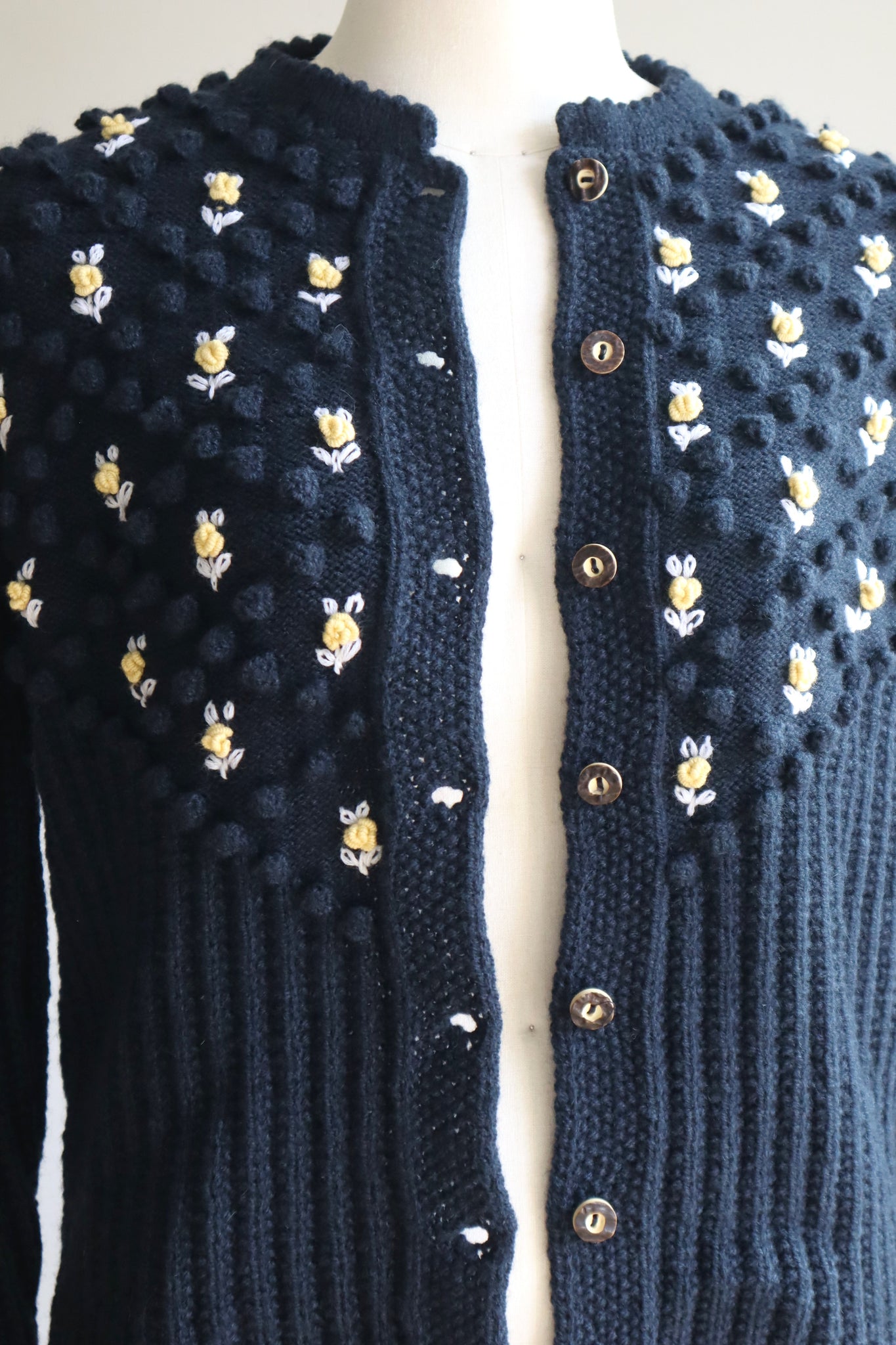 80s Navy Austrian Cardigan