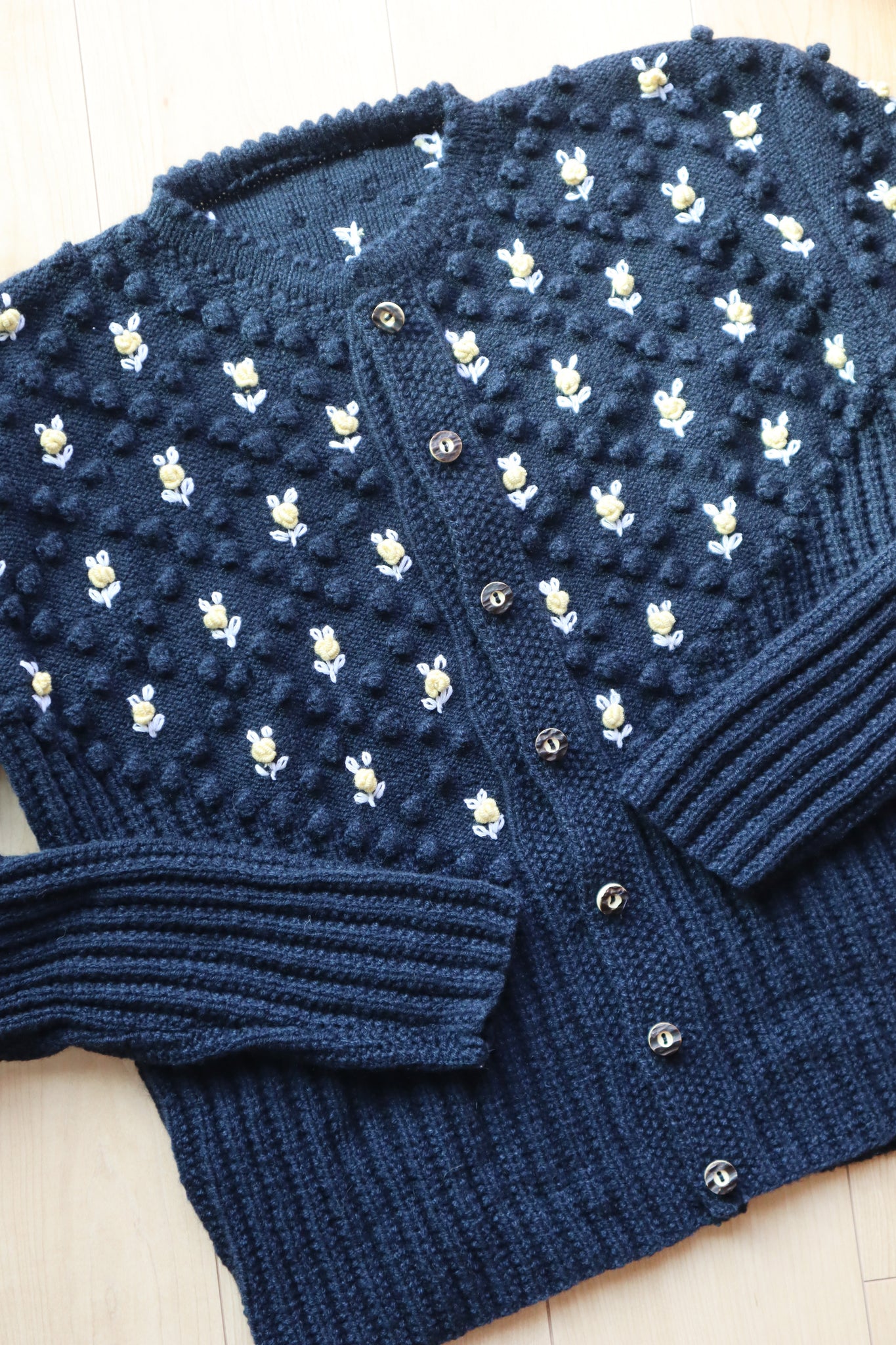80s Navy Austrian Cardigan