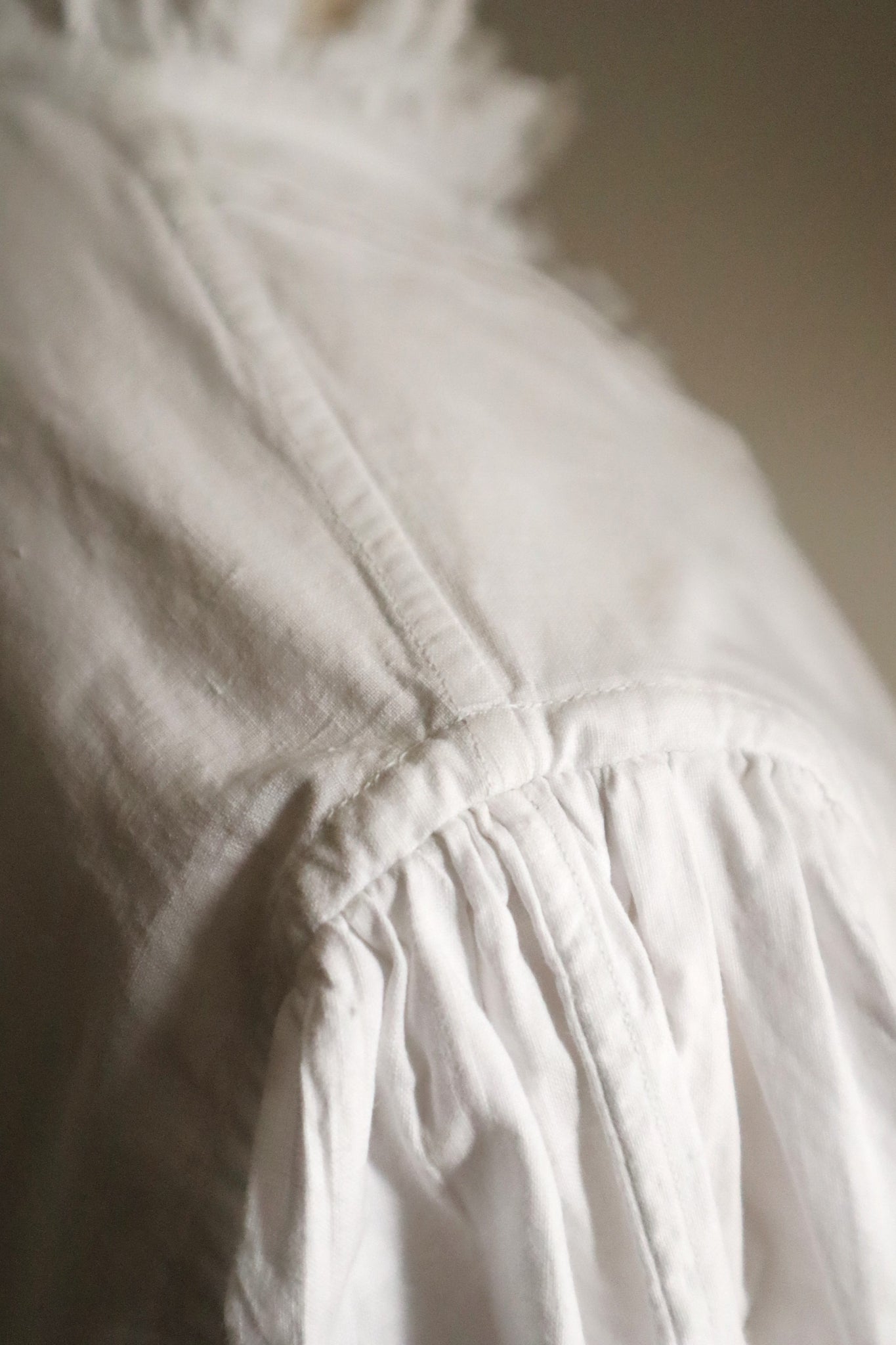 Early 20th Century French Monogram DF Cotton Blouse