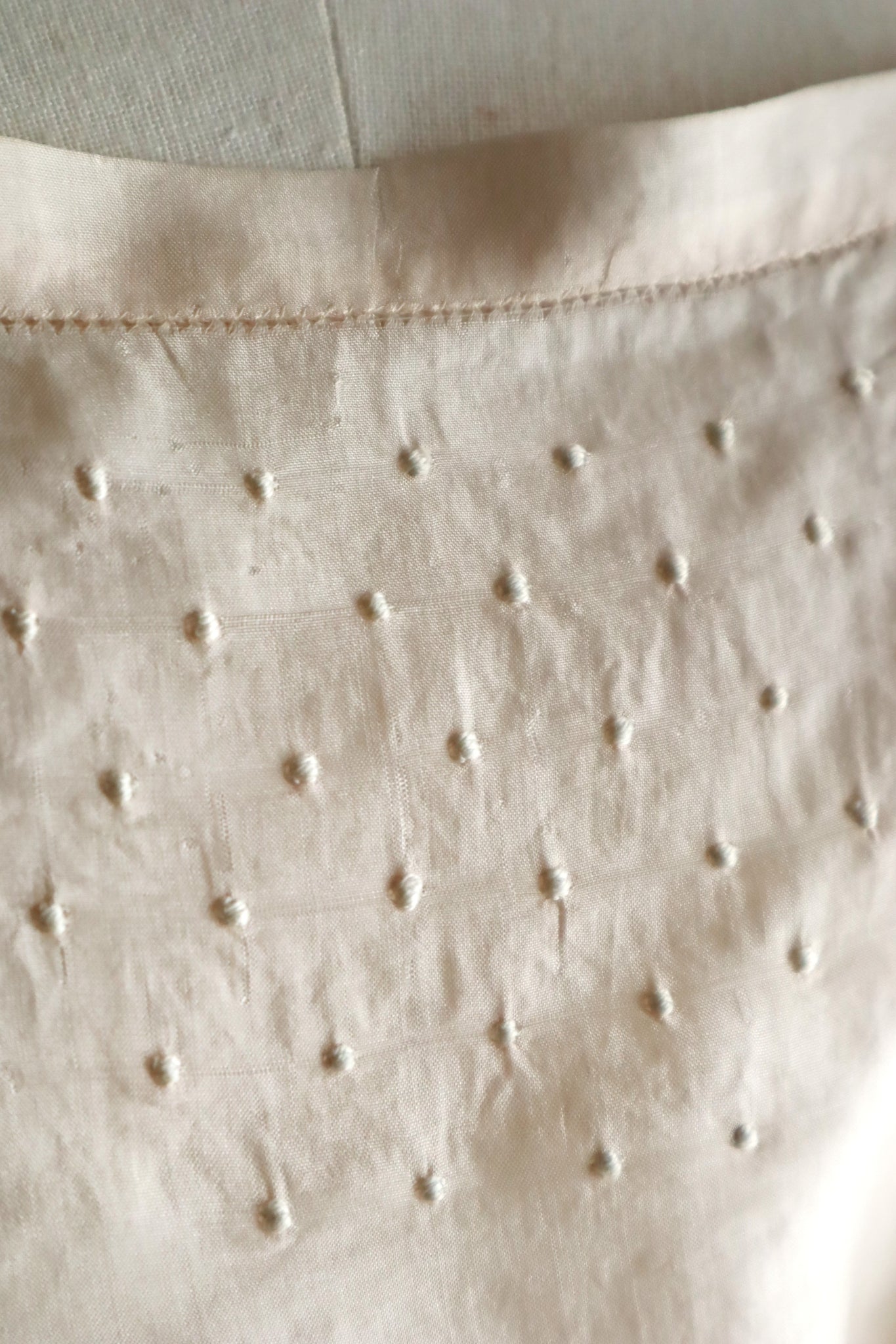 1900s French Handworked Silk Corset Cover