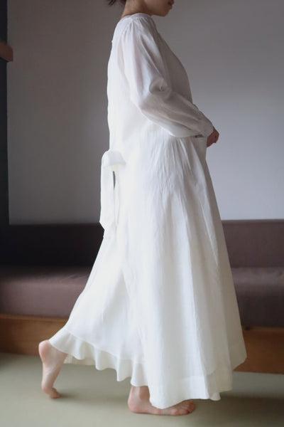 1910s–1920s American Medical Linen Work Dress