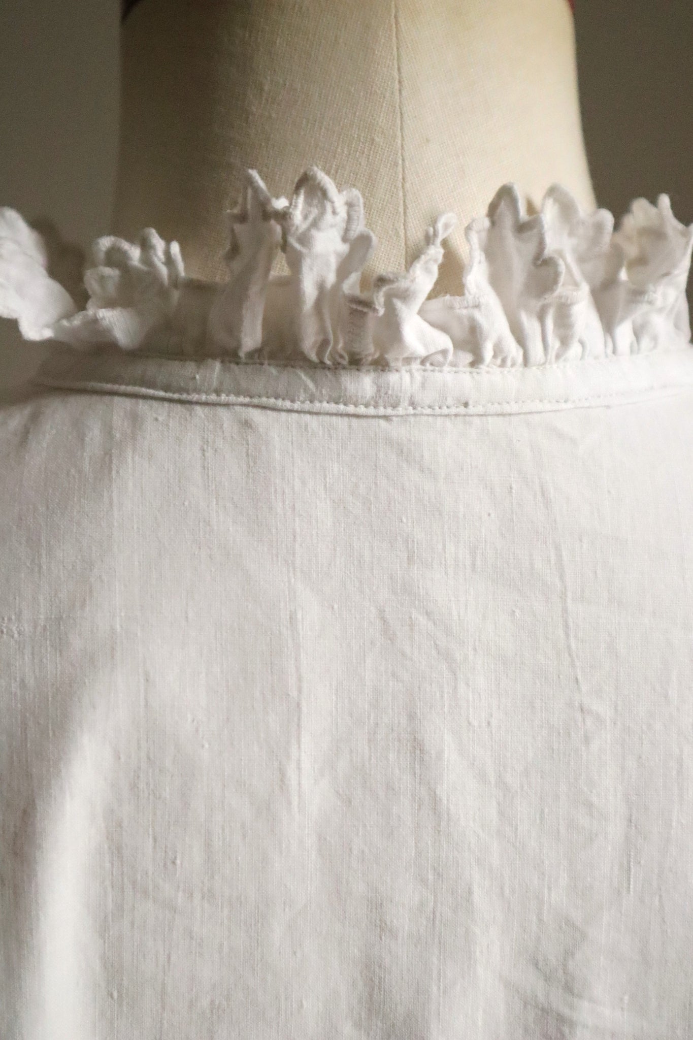 Early 20th Century French Monogram DF Cotton Blouse