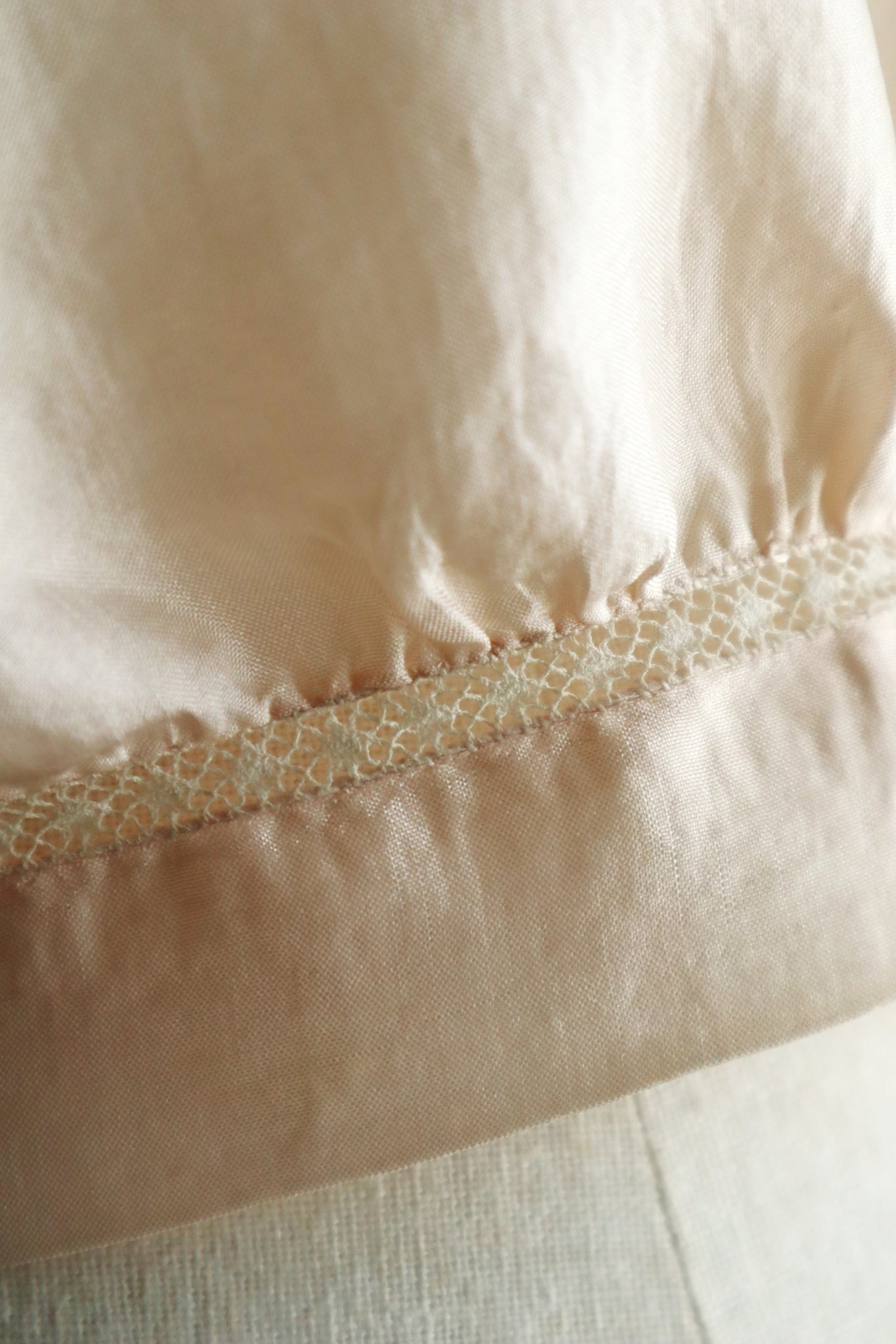 1900s French Handworked Silk Corset Cover