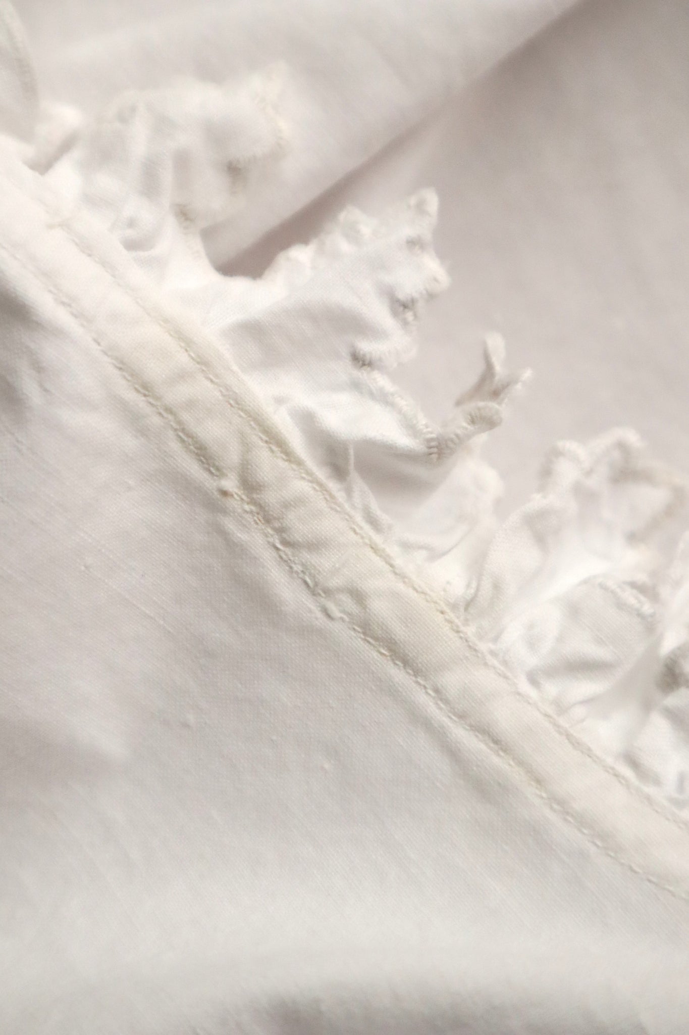 Early 20th Century French Monogram DF Cotton Blouse