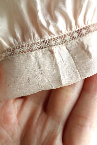 1900s French Handworked Silk Corset Cover