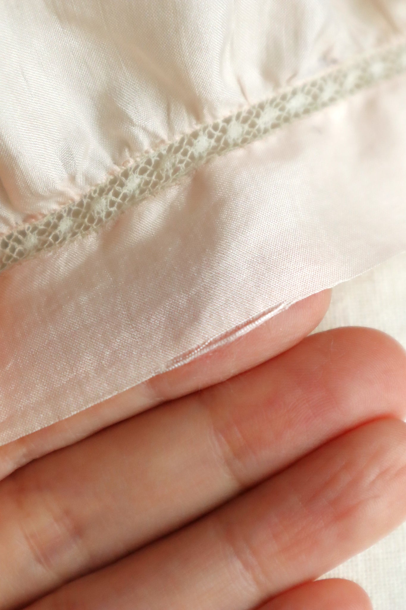 1900s French Handworked Silk Corset Cover