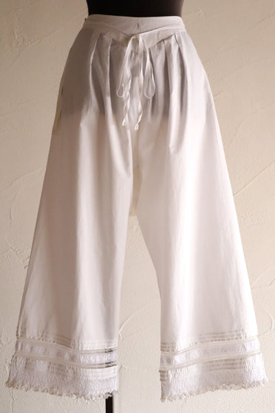 1880s–1890s French All Hand-Sewn Drawers
