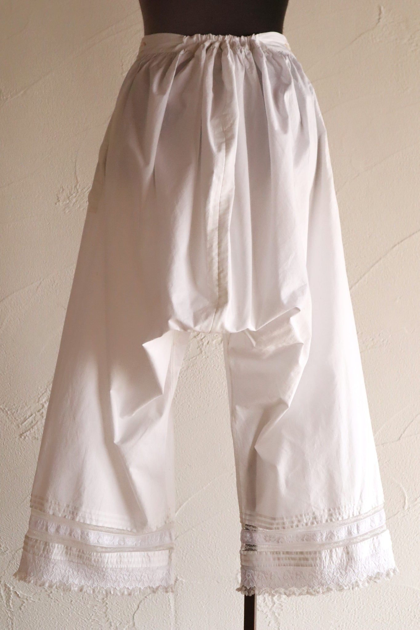 1880s–1890s French All Hand-Sewn Drawers