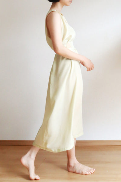 1930s Pale Green Silk Dress