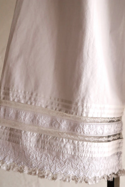 1880s–1890s French All Hand-Sewn Drawers