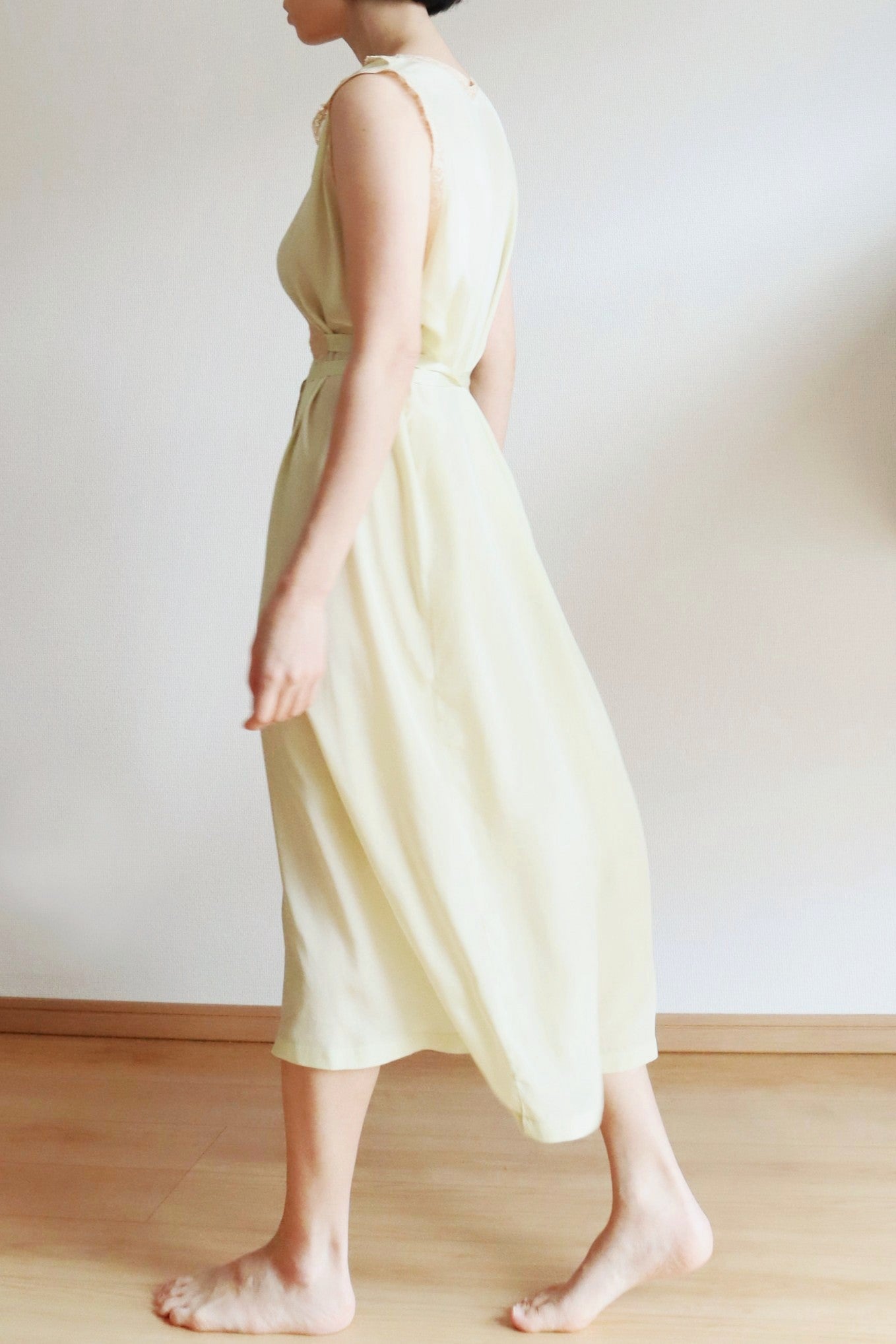 1930s Pale Green Silk Dress