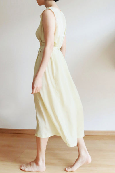 1930s Pale Green Silk Dress