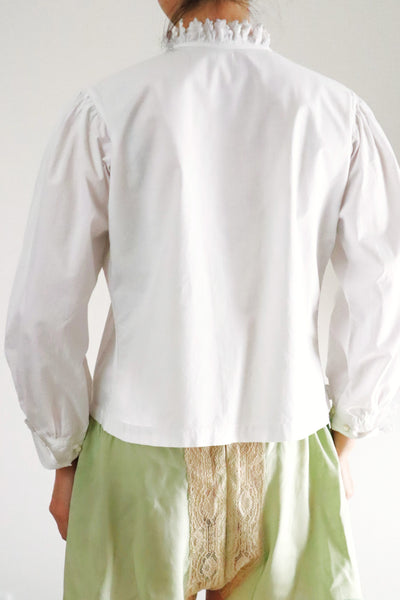 Early 20th Century French Monogram TF Cotton Blouse