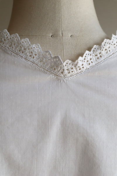 1900s Hand Cut Work Bed Jacket