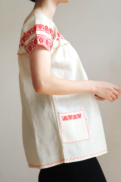 60s Deadstock Manta Peasant Blouse