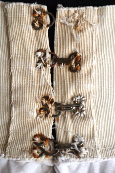 1900s–1910s French Linen Cutwork Embroidered Two-Piece Ensemble