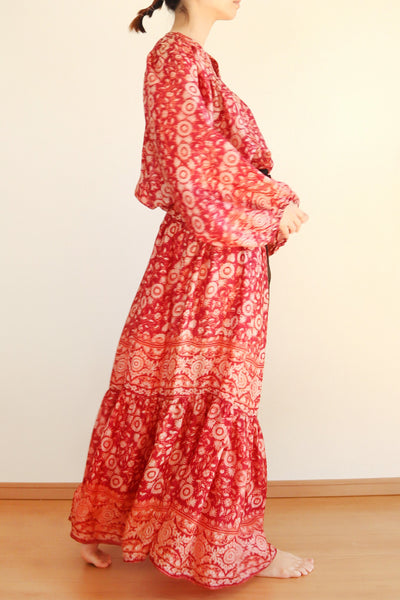 70s Indian Silk Dress