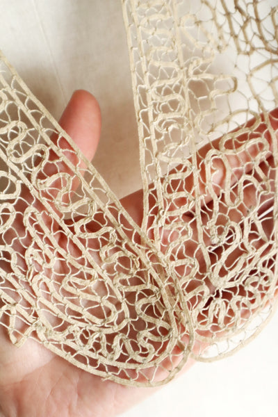 19th Century Limerick Lace Berthe Collar