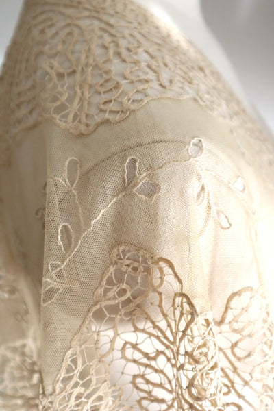 19th Century Limerick Lace Berthe Collar
