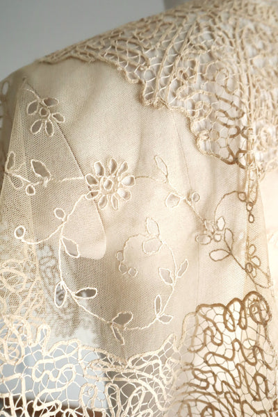19th Century Limerick Lace Berthe Collar
