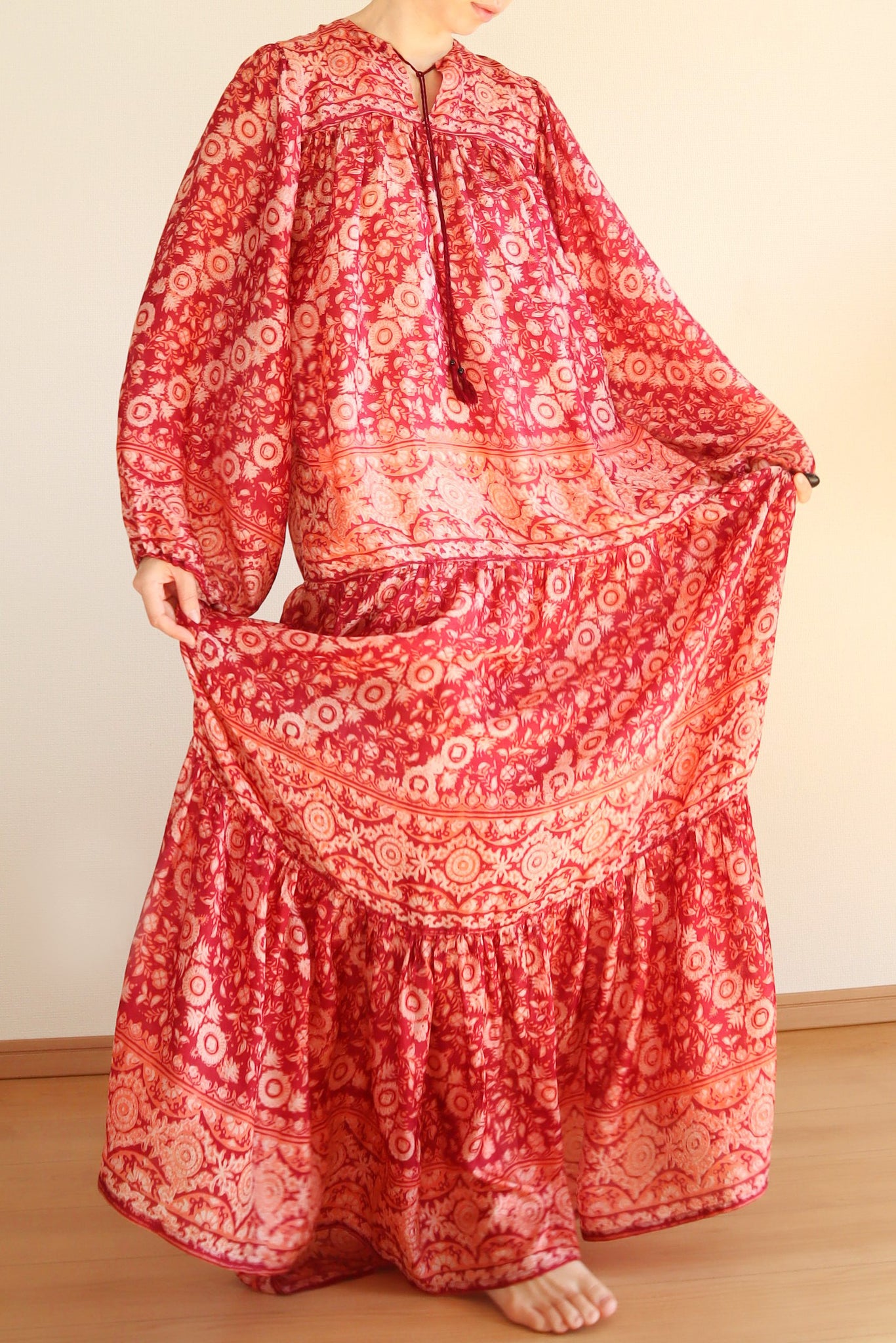 70s Indian Silk Dress