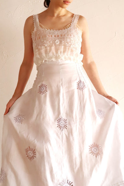 Handcrafted Corset Cover with Antique French Hand-Crocheted Lace