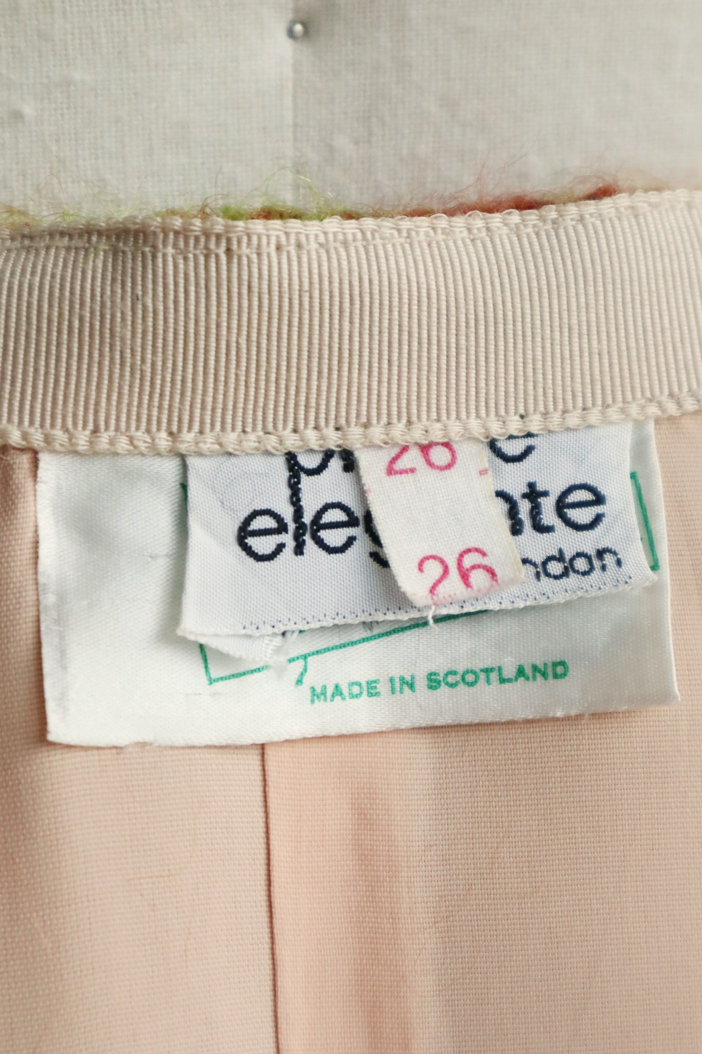 70s Scottish Mohair Long Skirt Size M~L