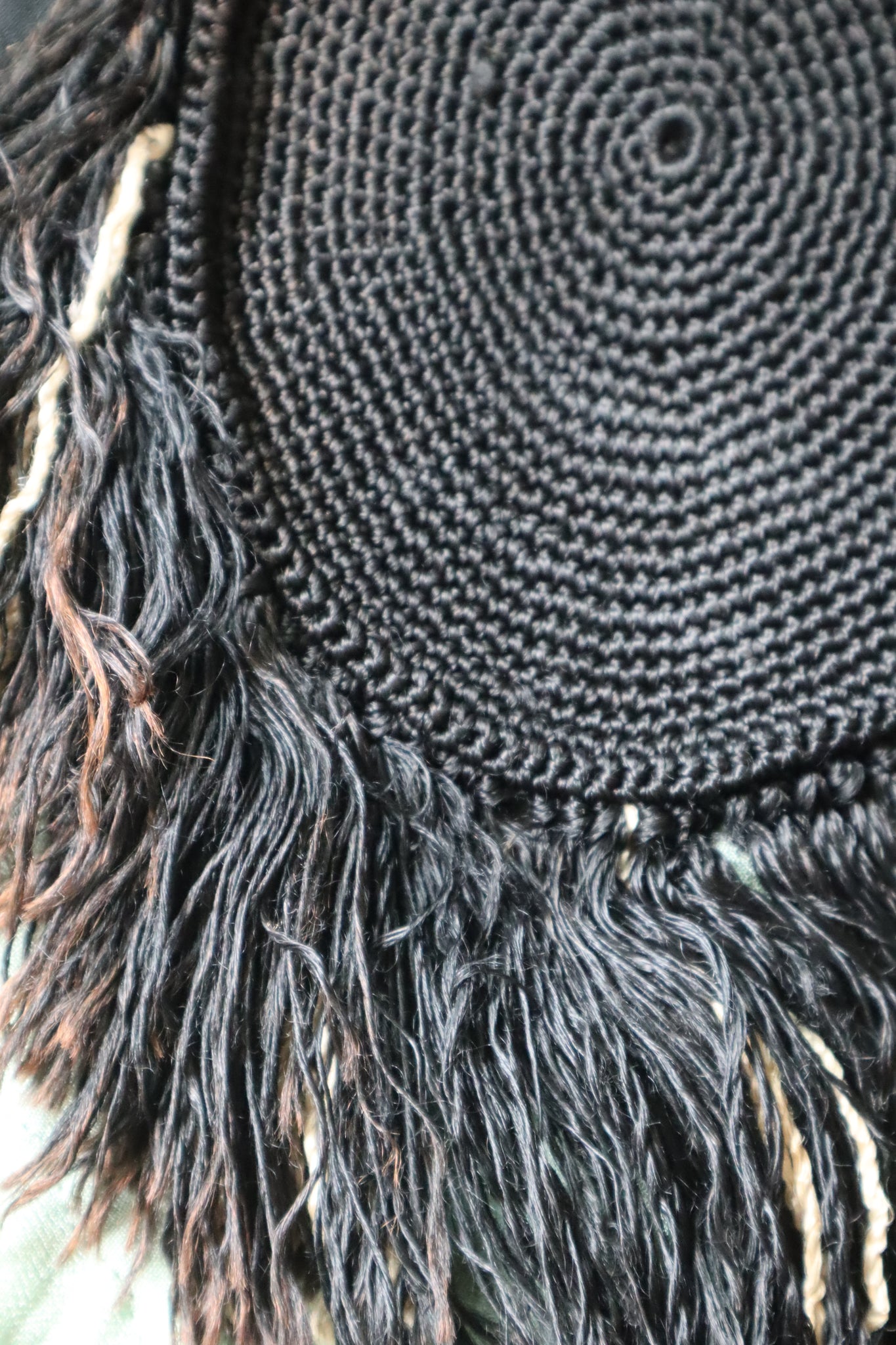 1920s Bakelite Crochet Fringe Purse