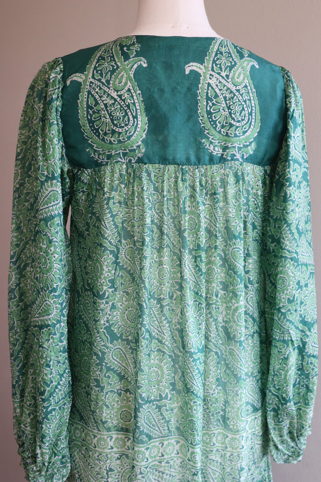 70s Indian Pure Silk Dress