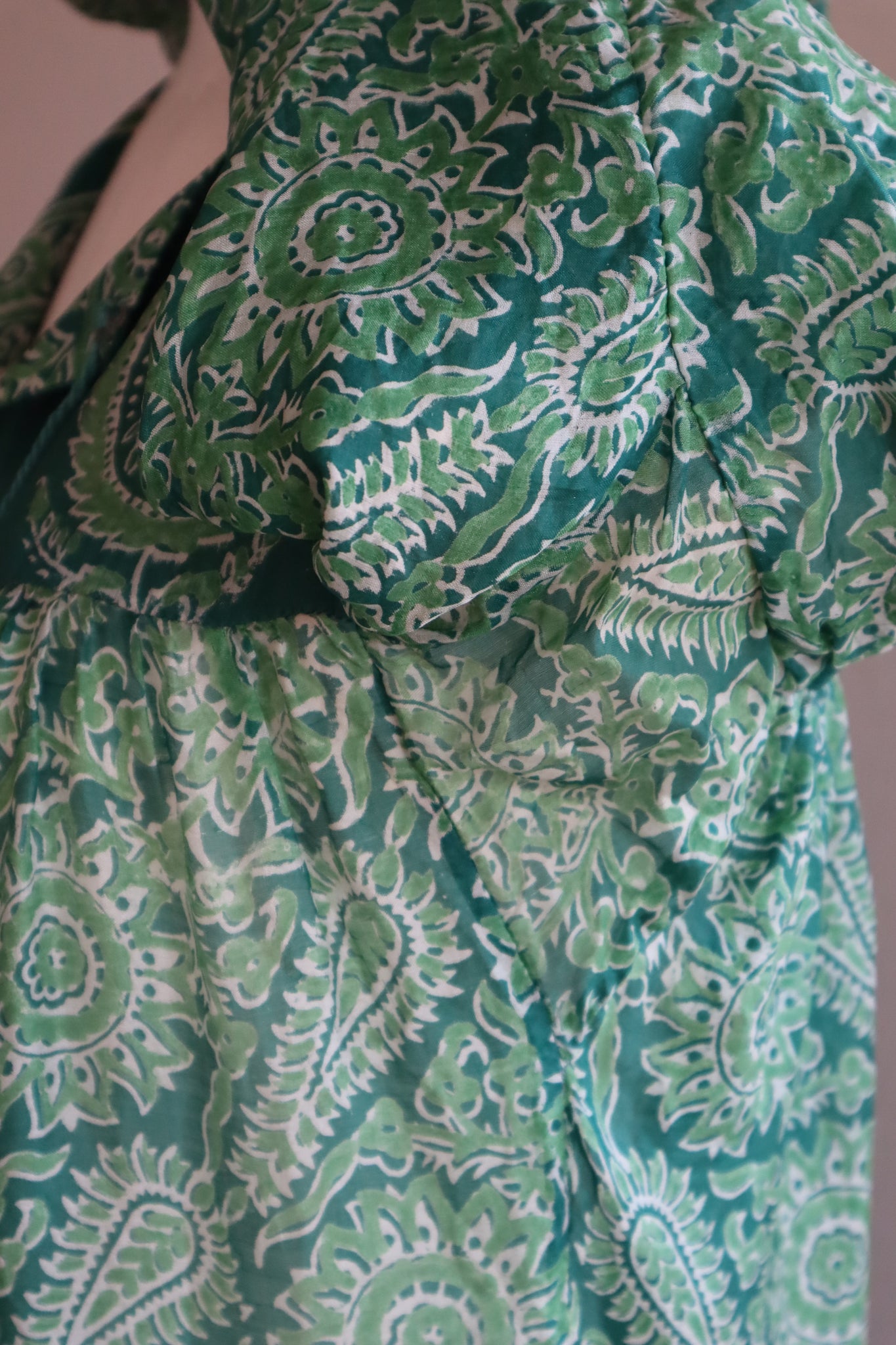 70s Indian Pure Silk Dress