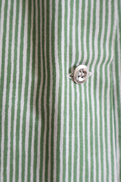 70s marimekko Green Striped Dress