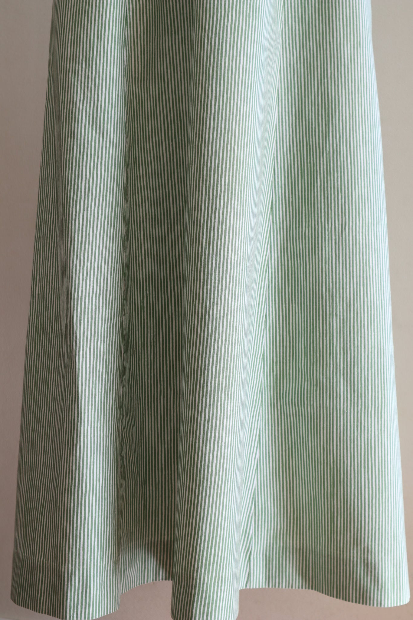 70s marimekko Green Striped Dress