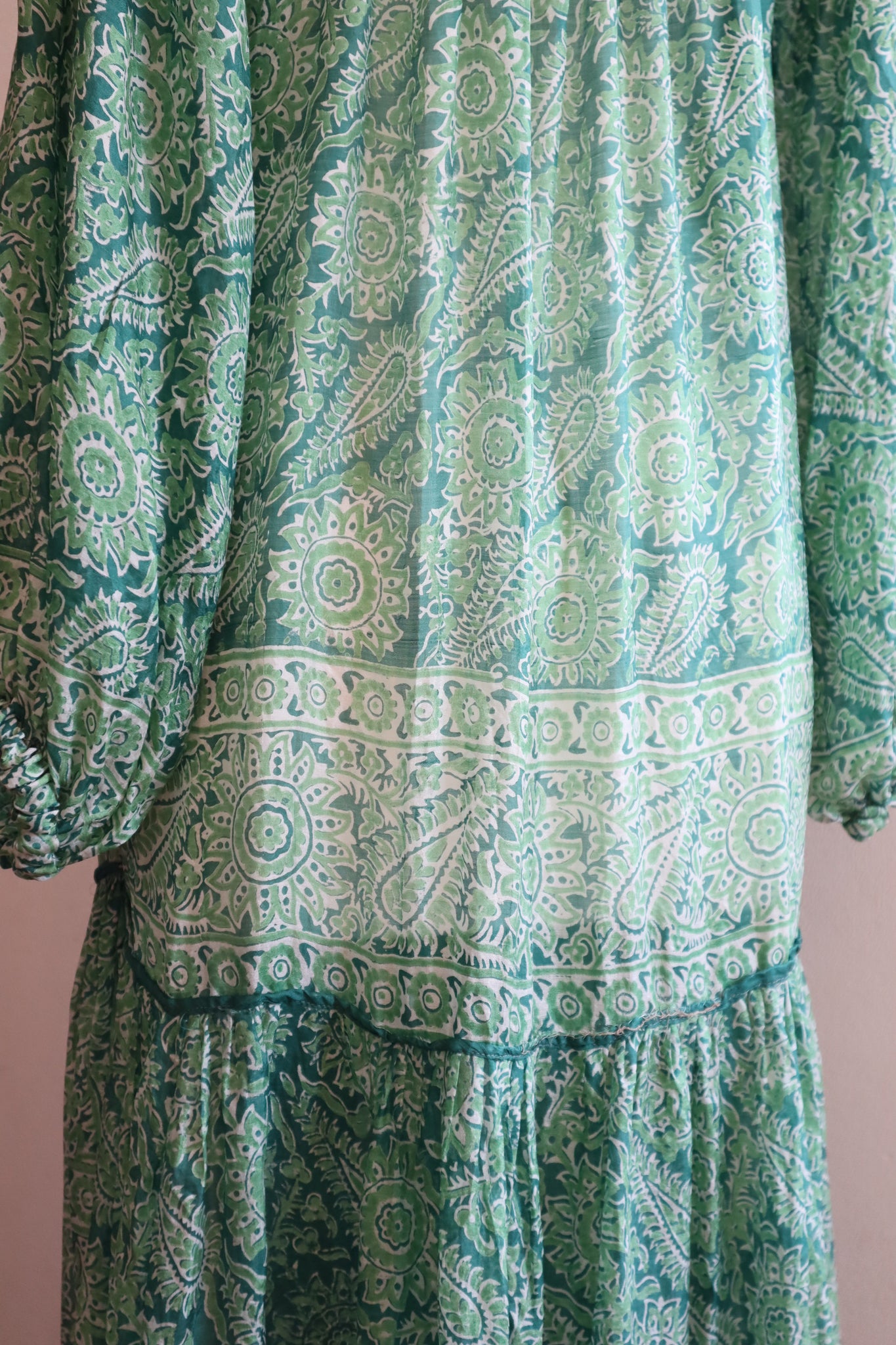 70s Indian Pure Silk Dress