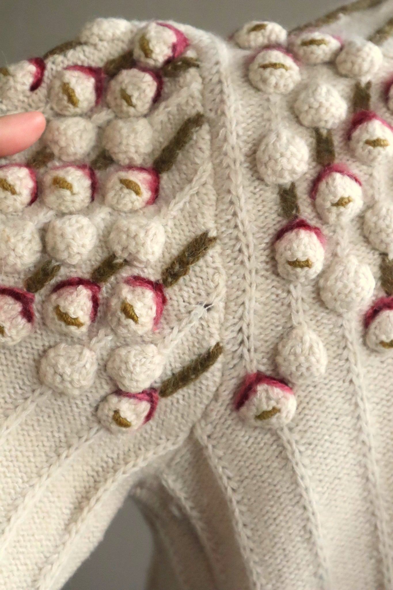 40s~50s Hand Knit Austrian Cardigan