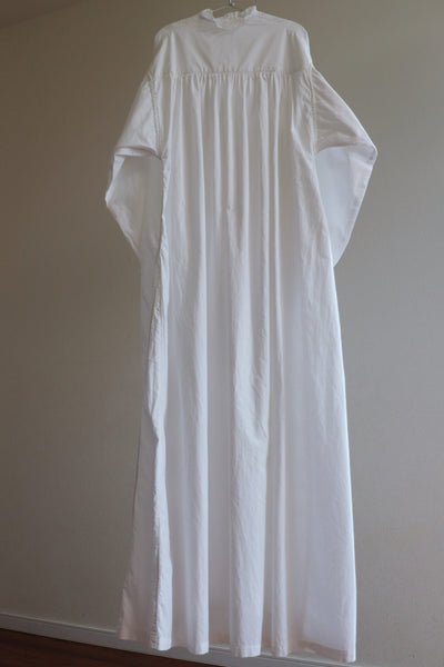 19th Victorian Nightgown With Deep Decorative Yoke