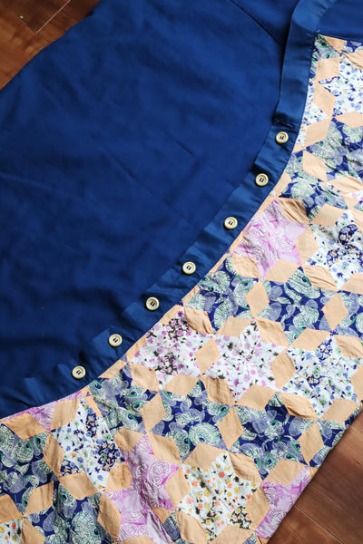 70s Patchwork Wrap Skirt